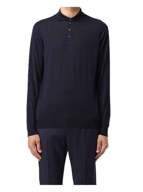 polo ml rasata Drumhor Blu Drumohr | D0D145790 BLU